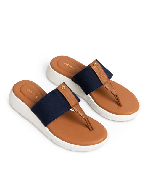 Sandalia Confort Azul Marino 11465
